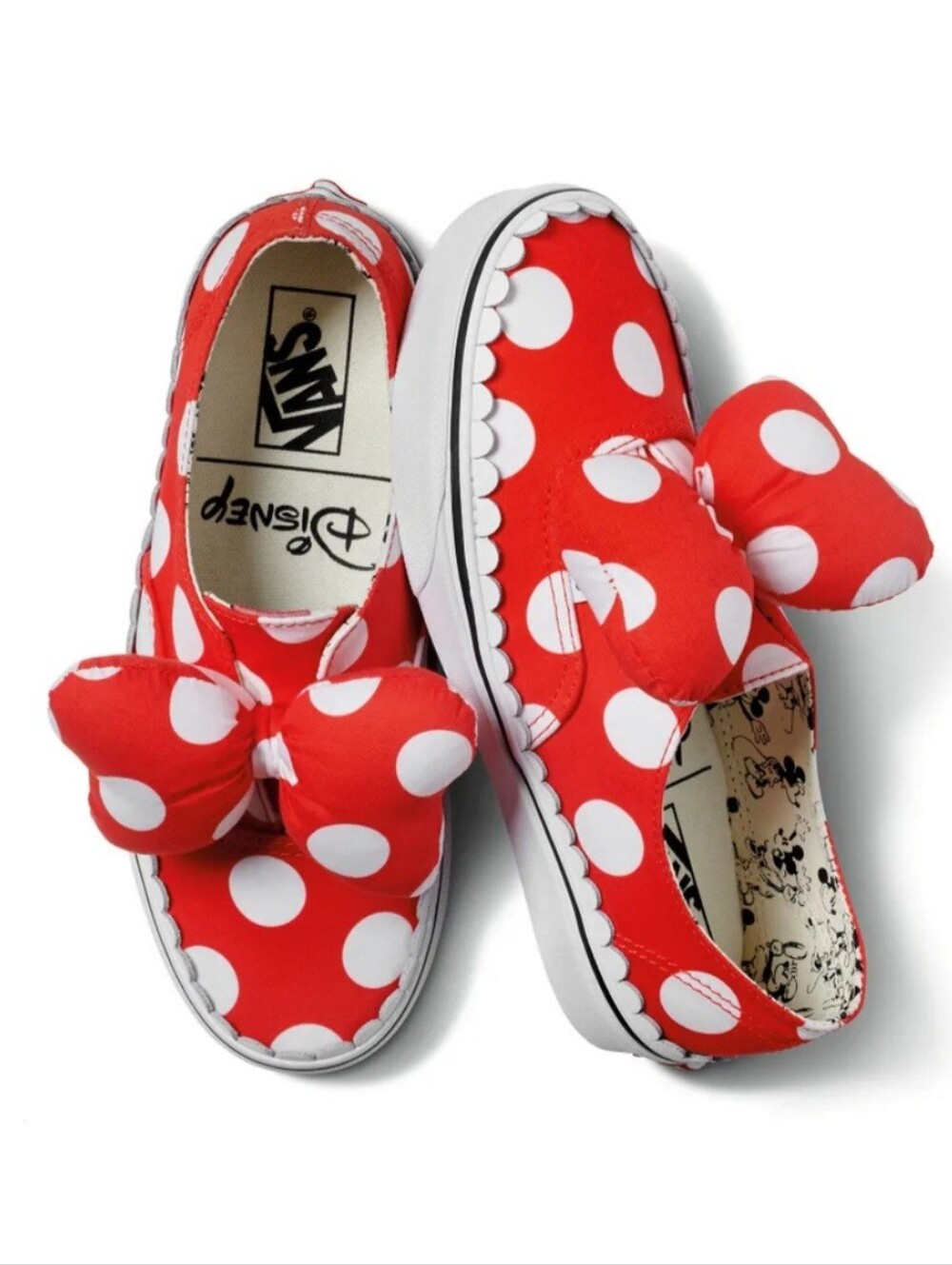 Vans x Disney Puff Minnie Mouse Bow Sneakers